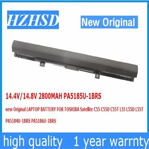 14.4V/14.8V 2800MAH PA5185U-1BRS new Original LAPTOP BATTERY FOR TOSHIBA C55 C55D C55T L55 L55D L55T PA5184U-1BRS PA5186U-1BRS