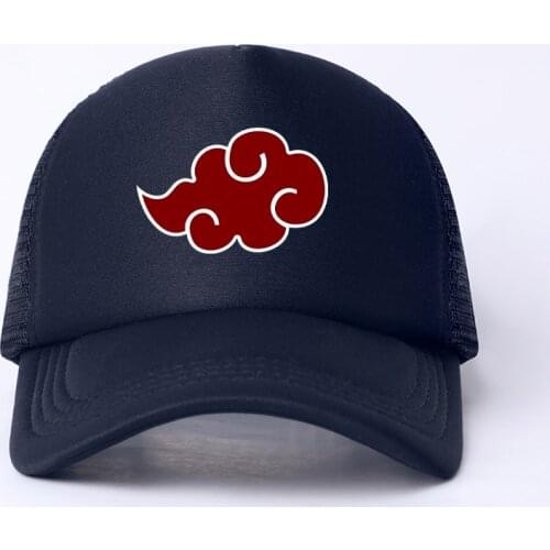 2021 Red Cloud Anime Baseball Cap Adjustable Snapback Hats For Women Men Hip Hop Harajuku Anime Trucker Cap Streetwear Dad Hats