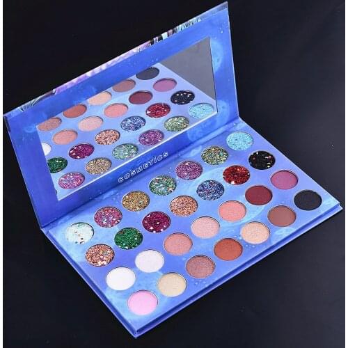 28 Colors Glitter Sequined Eyeshadow Make Up Cosmetic Pressed Glitters Eye shadow Marble Eye Shadow Palette Beauty Makeup Set