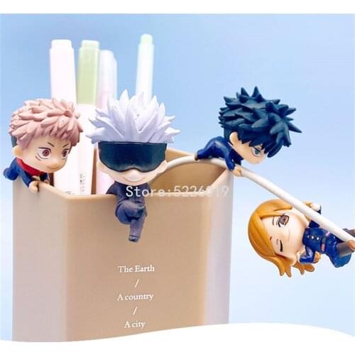 4pcs/set Jujutsu Kaisen Anime Figure Itadori Yuji Fushiguro Megumi Action Figure Gojo Satoru Kugisaki Nobara Figure Model Toys
