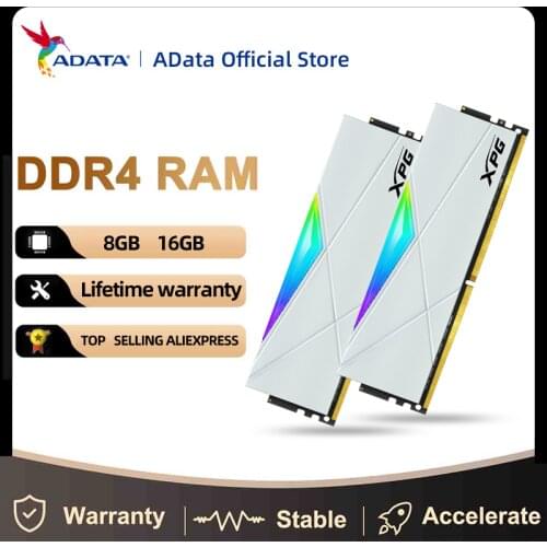 ADATA XPG SPECTRIX D50 DDR4 RGB MEMORY MODULE 8GB 16GB 32GB 3200MHz 3600MHz 4133MHz PC Desktop RAM