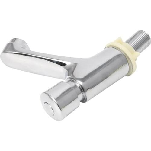 Auto Self Closing Water Saving Tap Bathroom Basin Cold Faucet Delay Push Button