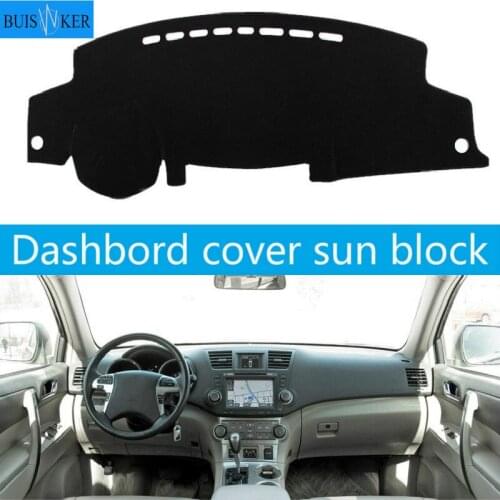 Car Dashboard Cover Dashmat Dash Mat Pad Sun Shade Dash Board Instrument Carpet Accessories For Toyota Highlander 2008-2013