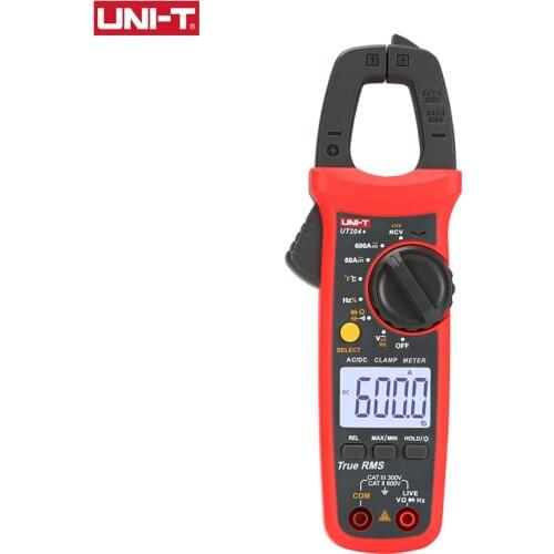 UNI-T UT202A+ UT204+ Digital Clamp Meter AC DC Current 600A Multimeter Voltage Ohm Temp Capacitance Hz NCV Tester Ammeter
