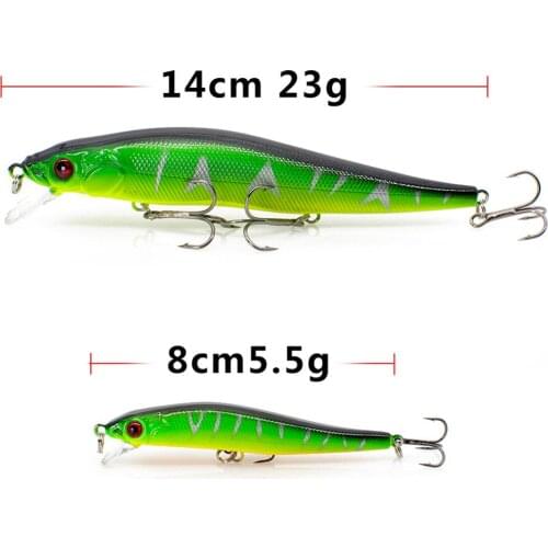 FOVONON Minnow 1pcs Hard Bait 8cm 5.5g Fishing Lures Floating Crankbaits Jarkbait Artificial Bait