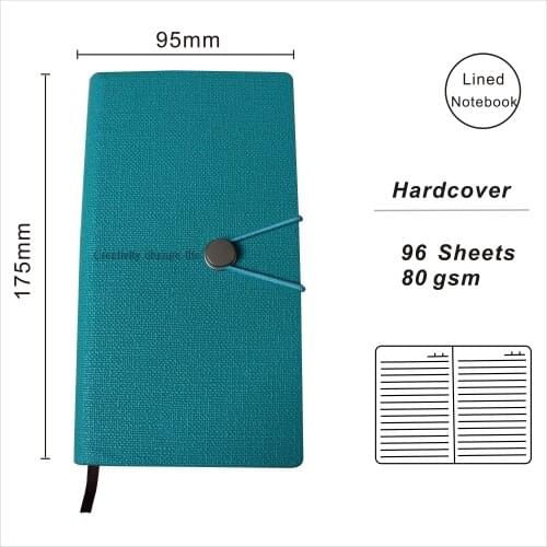 A6 PU Leather Line Pocket Notebook Hardcover Paper Notepad Custom Logo Elastic Band Agenda Journals Personal Planner OEM Welcome