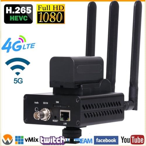 4G LTE SD HD SDI IP Streaming Encoder 3G SDI to IP Encoder RTMP RTSP SRT RTMPS Encoder for Live Streaming Server HD-SDI Over IP