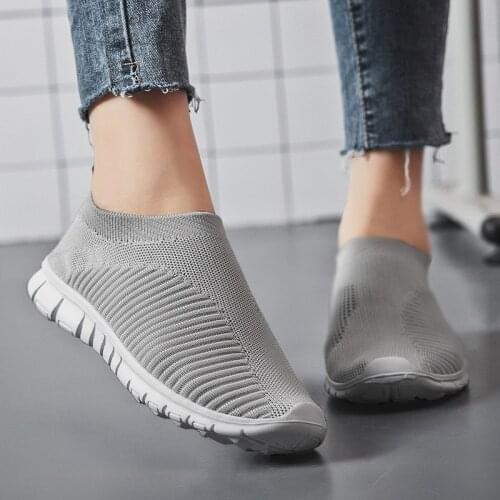 47 Large Size Couple Fashion Shoes Light And Breathable All-match Fly Woven Sports Shoes Non-slip Lazy Shoes 2021 Summer