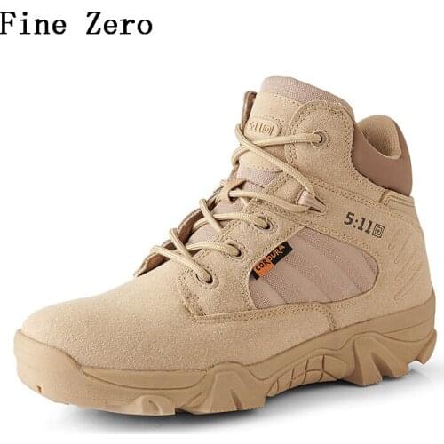 2021 New Men Military Boots Special Force Tactical Desert Combat Hiking Ankle Boats Army Work Mountain Climbing Sneakers