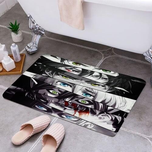 Attack on Titan Eyes Cheaper Anti-slip Modern Area Rugs Living Room Balcony Bathroom Printed Carpet Doormat Hallway Bath Mat