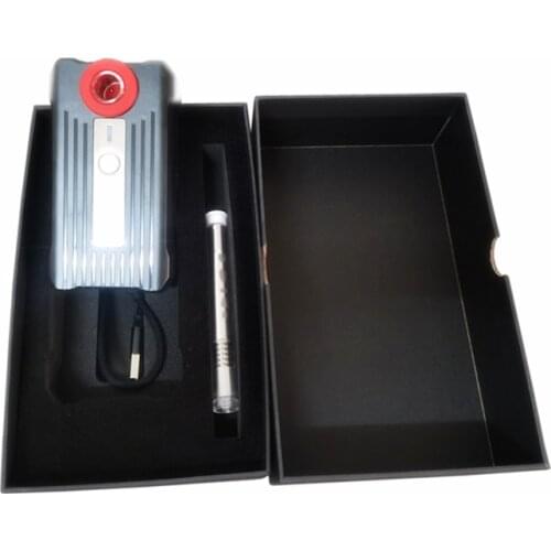 Newest magnetic Induction Heater box with Dyna Titanium Dab cap match glass bubble