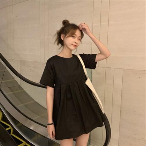 2021 new sweet and salt doll skirt super fairy son department oversize womens loose dress summer zrss