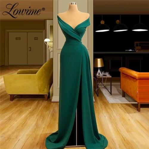 Simple Chic Design Cheap Celebrity Dresses 2020 Arabic Robe De Soiree Aibye Dubai Evening Party Dress Vestidos Formales