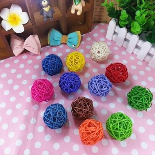 Christmas tree decorative rattan ball,Wedding and home ornament craft ball 5cm 40pcs/lot 003001006