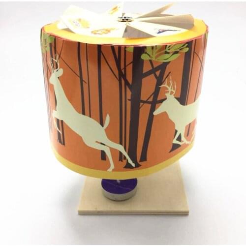 DIY Revolving Lantern Creative Paper Toy Assembly Model Kit Science Educational Toys For Kids Handmade Learning Gifts Decoration