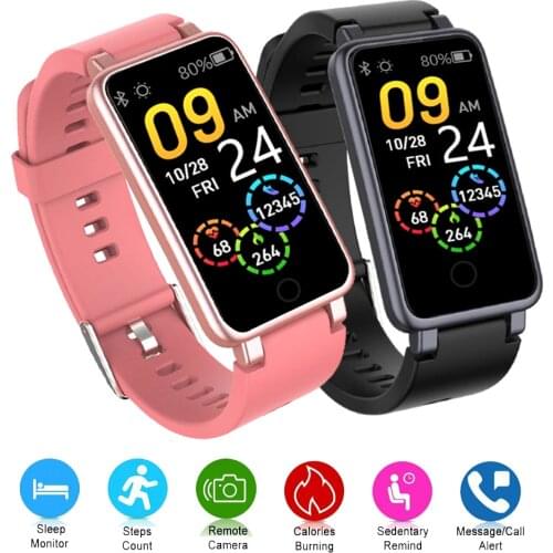 Smart Sports Bracelet Pedometer Heart Rate Blood Pressure Monitor Music Weather Digital Watch For Men Women