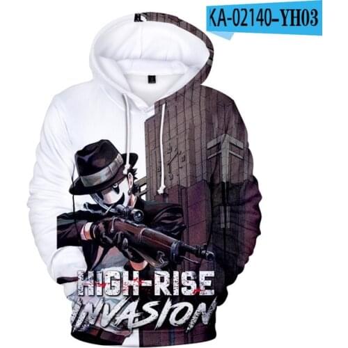 2021 New High-Rise Invasion Sweatshirt Boys/Girl School Hoodies High Quality Kids Hoodies Autumn Clothing Streetwear Tops