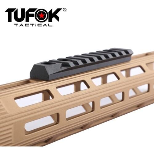 TuFok M-lok Red Dot Sight Mount Base with Swivel Socket-9 Slot Picatinny Side Rail