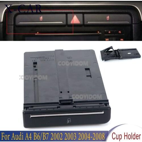 X-CAR 1 Pcs Front Car Right Hand Drive Cup Holder Drink Water Bottle Holder For Audi A4 B6/B7 2002 2003 2004-2008 8E2862534L