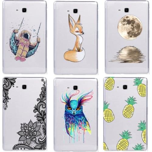 Protective Shells Coque for Samsung GALAXY Tab A 7.0 2016 T280 T285 Fashion Silicone Soft TPU Cute Back Cases
