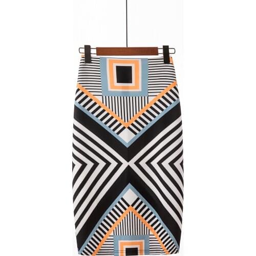 On Sale 2021 Summer Fashion Print High Waist body femme elasticity Skirts Female Graffiti jupe korean style harajuku midi y2k