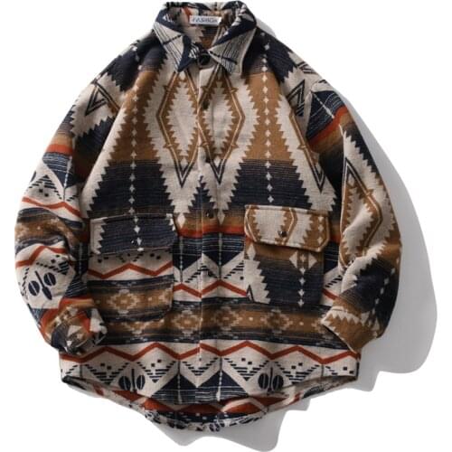 ZOGAA Mens Wool Shirts
