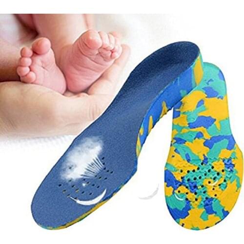100 pairs Kids Children EVA orthopedic insoles for children shoes flat foot arch support orthotic Pads Correction By DHL