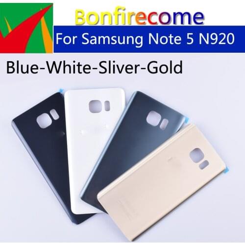 10Pcs\lot Note5 For Samsung Galaxy Note 5 N920 N920F Housing Battery Cover Back Cover Case Rear Door Chassis Shell