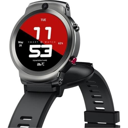 2021 DM28 4G Smart Watch MT6739 WiFi GPS BT 1.6'' Touch Screen Fitness Tracker Android 7.1 3GB+32GB With Camera