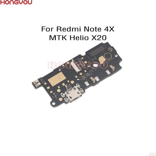 50PCS/Lot For Xiaomi Redmi NOTE 4X MTK Helio X20 USB Charging Dock Board Charge Plug Socket Jack Port Connector Flex Cable