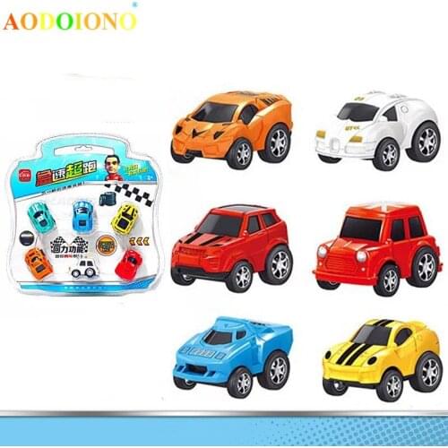 6PCS/SET Die-cast Toys Min Super Racing Car Model Toys Pull Back Vehicle for Kids Boy Children Gifts Xmas New Year Birthday