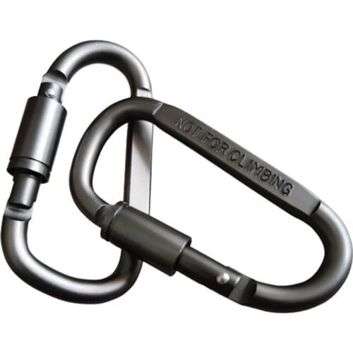 8cm outdoor Metal Carabiner for Keys Backpack Carabiner keychain Large Carabiners and Hooks Camping Equipment Carabiner Bag