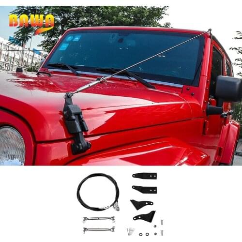 BAWA Obstacle Eliminate Rope Protector Accessories For Jeep Wrangler JK 2007-2016 2017 2018 Deflect Low Hanging Branches Brush