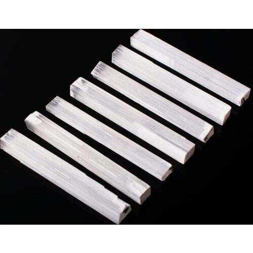 7-9cm natural white gypsum strip raw stone accessories wool naked stone