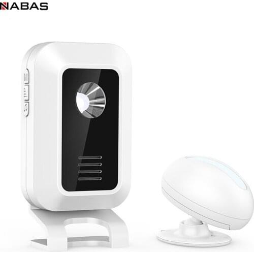 NABAS Wireless Welcome Motion Sensor PIR Motion Sensor for Smart Home Shop Entry Company Security Protection Alarm