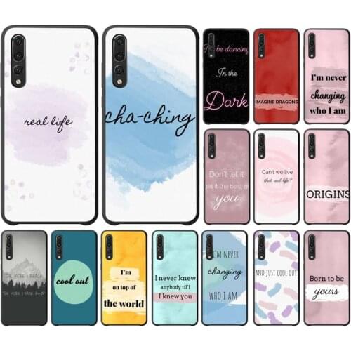 YNDFCNB Imagine Dragons mountain Phone Case For Huawei P9 P10 P20 P30 P40 Lite P20Pro P30Pro P40Pro Psmart