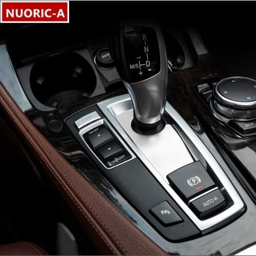 Stainless Steel Gear Shift Panel Decoration Cover Trim For BMW F10 5 Series 2011-2017 LHD Car Styling Interior Accessories