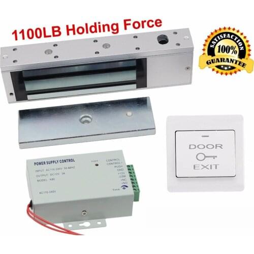 1100 LB Electric Door Lock Electromagnetic Magnetic Access Control System
