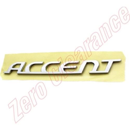 Trunk Emblem For Hyundai Accent Auto Hinten Trunk Emblem ABS Chrom Abzeichen Logo Typenschild Aufkleber 863111E000
