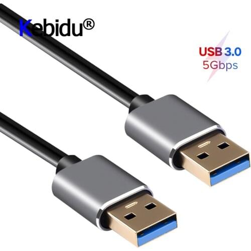 USB 3.0 Cable USB To USB Cable Male To Male USB Extension Cable Super Speed HDD USB 3.0 5Gbps For Radiator Hard Disk Webcom PC