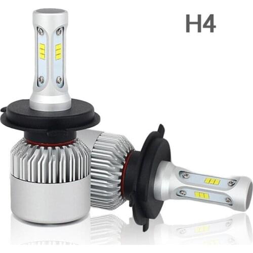 1 Set H4 HB2 9003 S2 LED Headlight Super Slim Conversion Kit 72W 8000LM CSP Y19 LED Chips All-in-one Built-in Fan H/L Lamp Bulbs