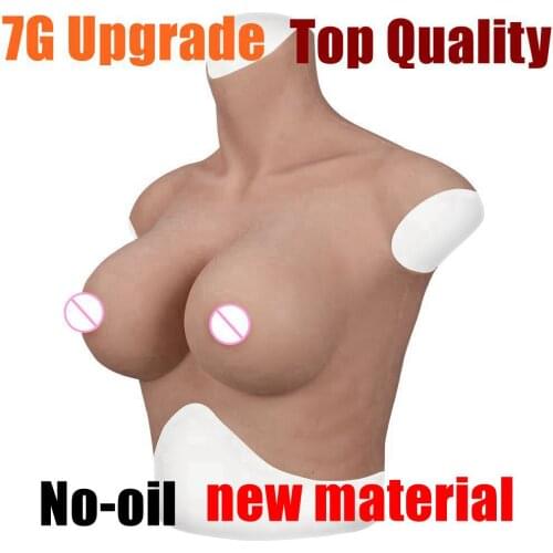 7G New Upgrade Top Quality Fake Artificial Boob Realistic Silicone Breast Forms Crossdresser Shemale Transgender Drag Queen