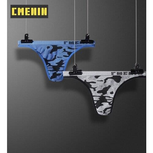 New Arrival Camouflage Underpants Gay Men Sexy Mans Underwear Thong Men Jockstrap Breathable Mens Thong And G strings U Pouch