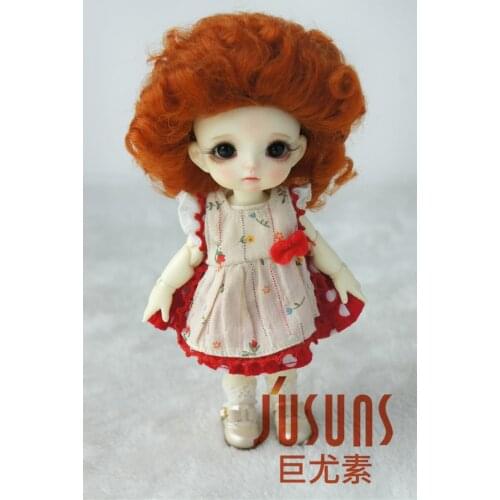 JD174 1/8 1/6 Mohair Doll Wigs Size 5-6inch 6-7inch Lovely Curly BJD Wigs Fashion Doll Accessories