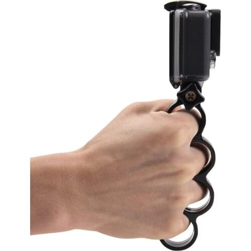 PULUZ 2021 New Handheld Knuckle Finger Grip Mount Selfie Accessory for GoPro Hero 6 7 5 4 3 For Xiaomi Yi 4K Action Cameras