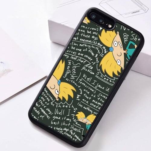 Cartoon Hey Arnold Helga love Phone Case Rubber for iPhone 12 pro max mini 11 pro XS MAX 8 7 6 6S Plus X 5S SE 2020 XR case
