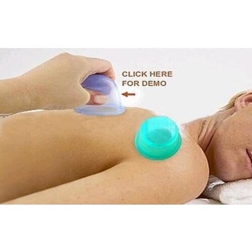Cupping massage health Silicone Cupping Cups Massager Body Massage Tool Clearing Damp Helper Suction Treatment