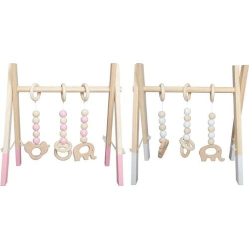 Nordic Wooden Newborn Fitness Rack Children Room Decorative Toy Photography Prop Dropshipping