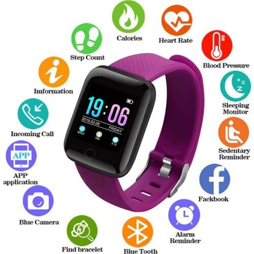 Smart Sport Watches Waterproof Blood Pressure Heart Rate Watch Pedometer Calories for ios Android Fitness Wristwatches +Box 2020