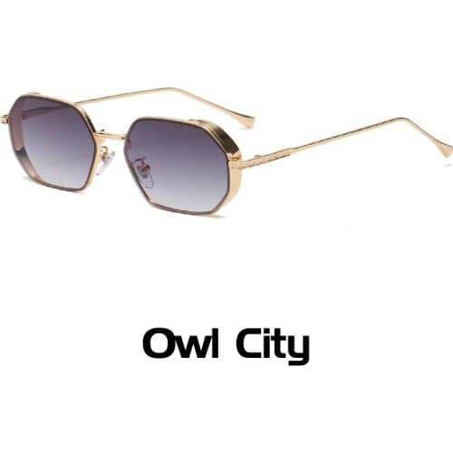 Small Punk Rectangle Sunglasses Women Sexy Retro Polygon Sun Glasses Brand Designer Vintage Eyeglasses Eyewear Female Oculos